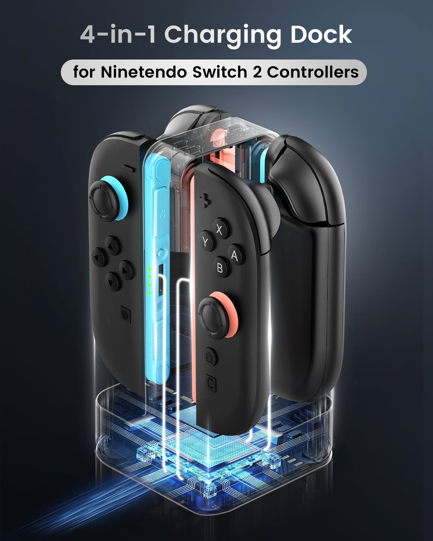 Joy-Con Charging Dock for Nintendo Switch 2 Gaming Controllers