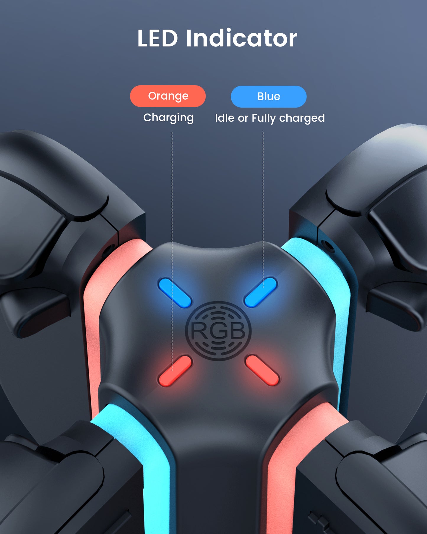 Switch Controller Charger for Nintendo Joy-Con
