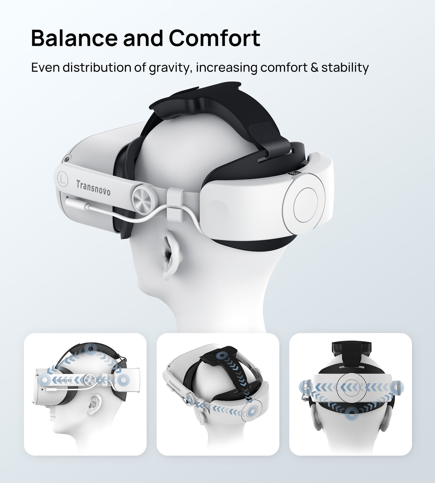 6000mAh Battery Head Strap for Meta Quest 2