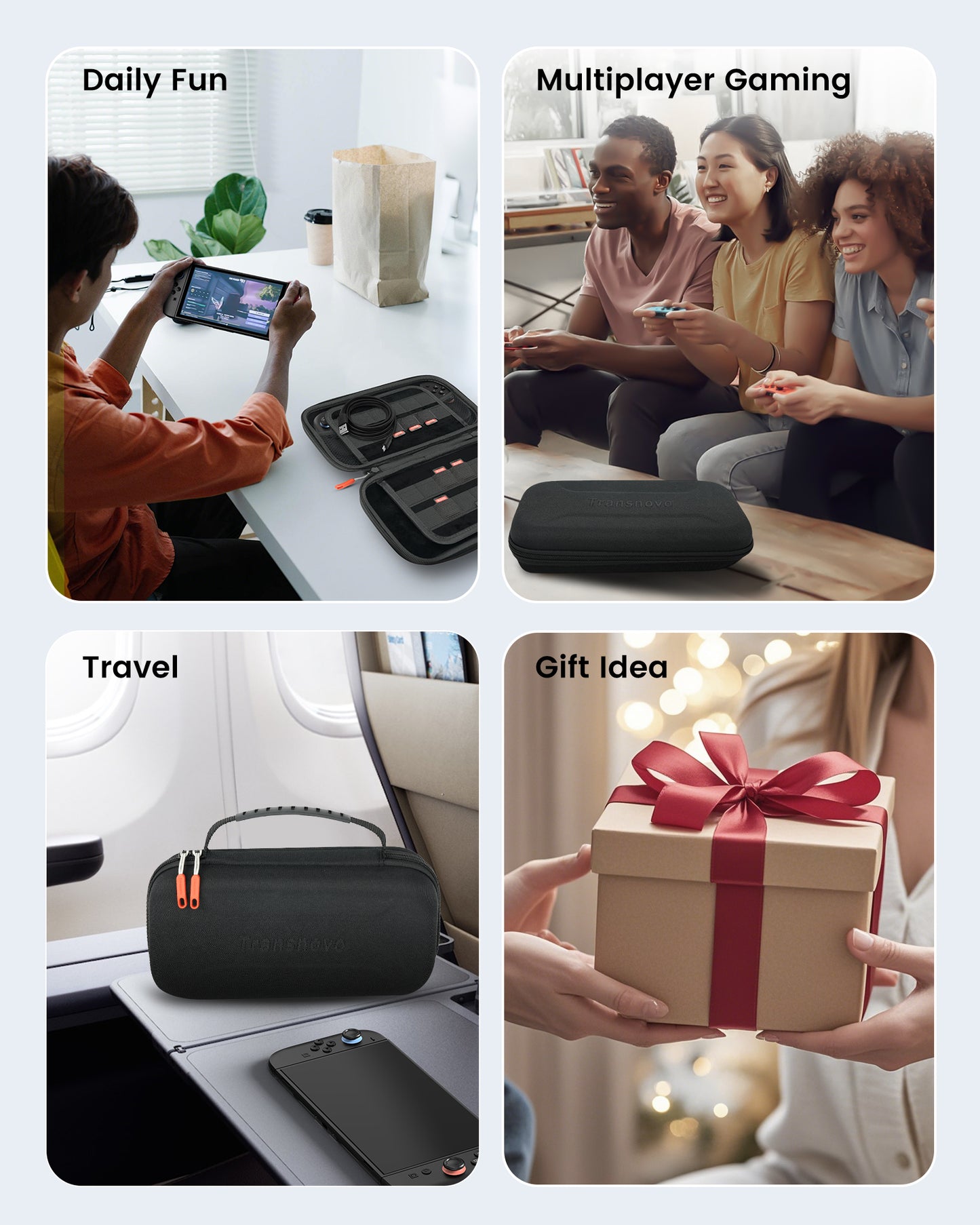 Carrying Case for Nintendo Switch 2 with Game Card Slots, Screen Protector, Joy-Con Protector Cover