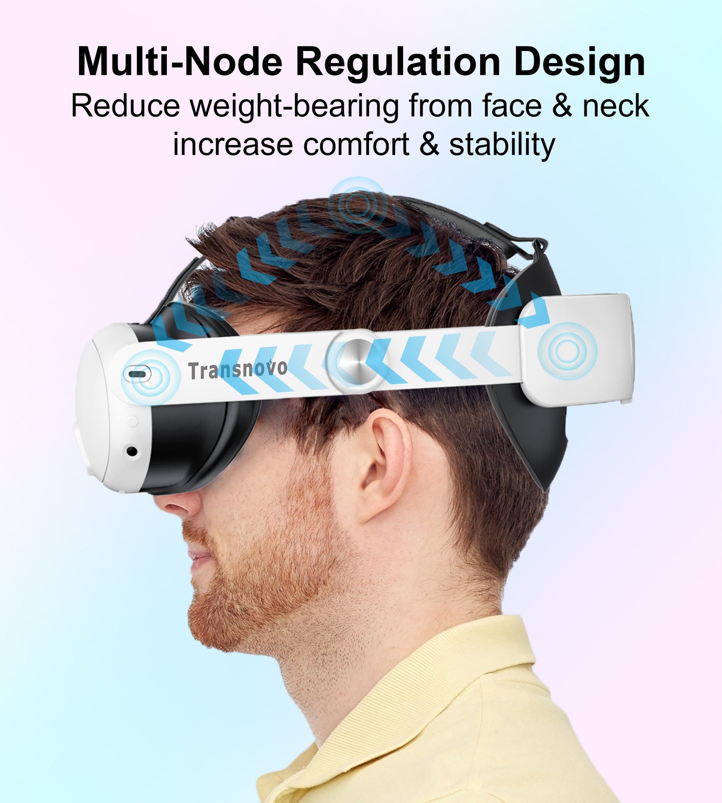 Elite Strap for Meta Quest 3/3S, One-Button Retractable Lightweight