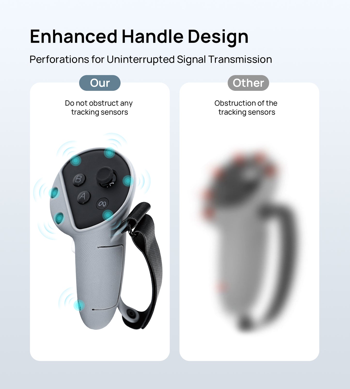 Silicone Controller Grips Cover for Quest 3S/Quest 3