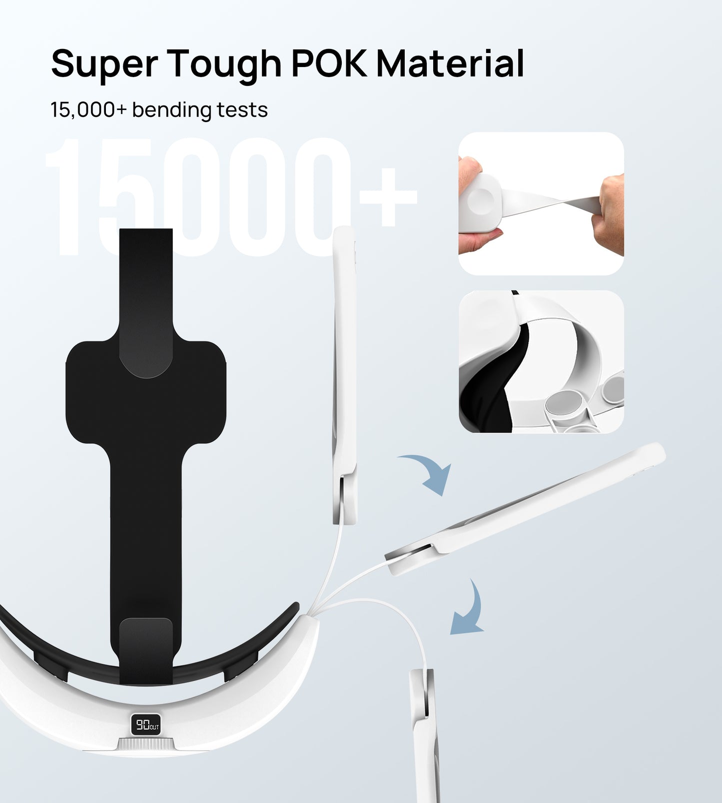 6000mAh Battery Head Strap for Meta Quest 2