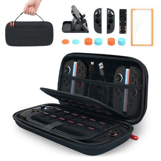 Carrying Case for Nintendo Switch 2 with Game Card Slots, Screen Protector, Joy-Con Protector Cover
