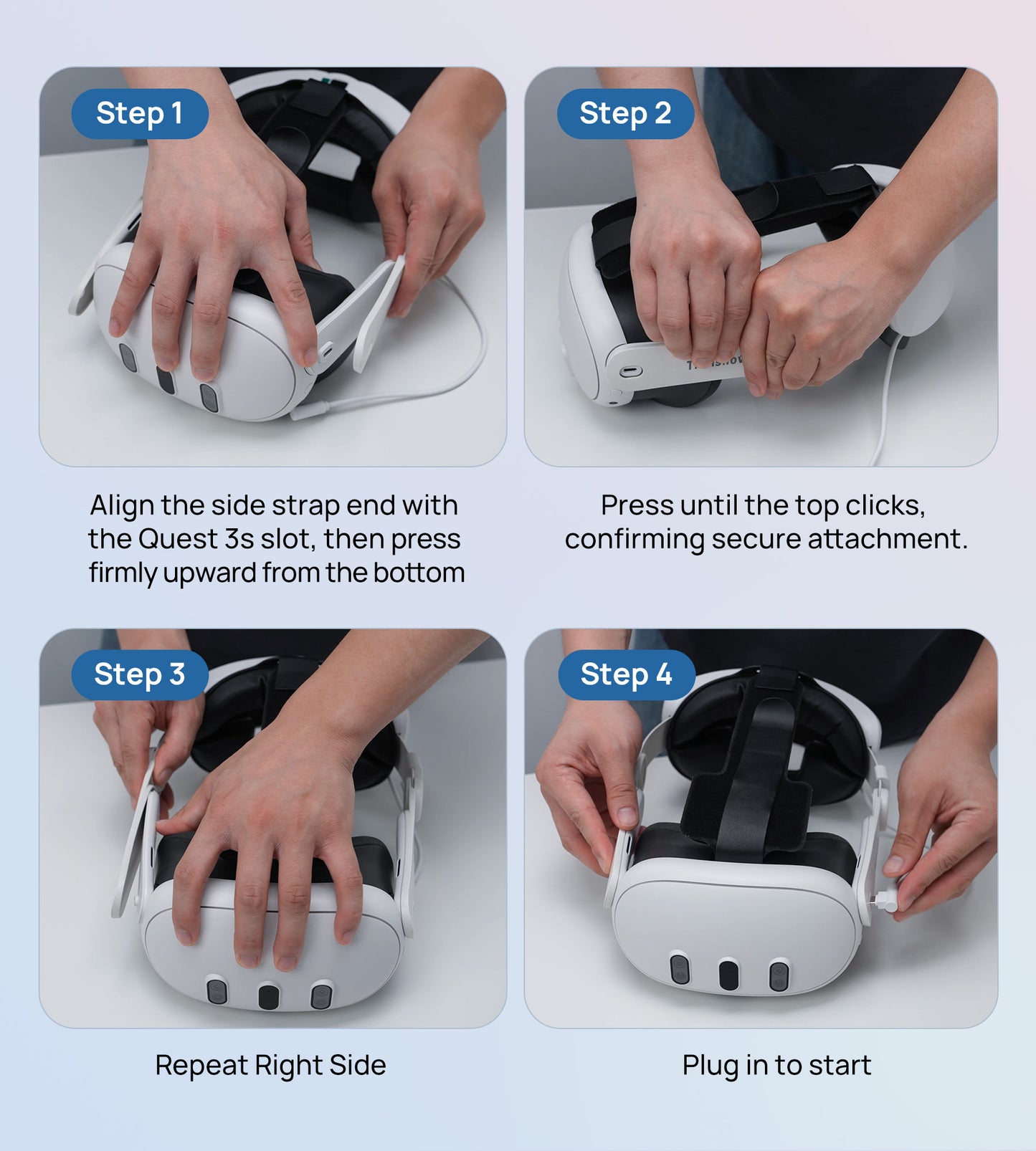 10000mAh Battery Meta Quest 3S Head Strap