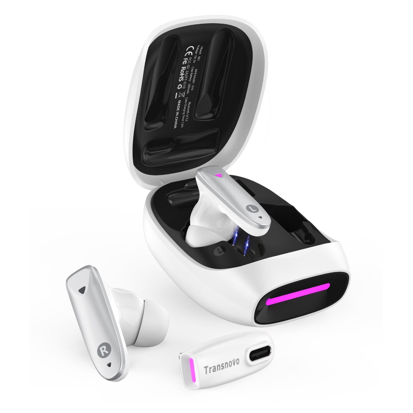 VR Wireless Gaming Earbuds for Meta Quest 3, Quest 2, Quest Pro, PS5, PS4, Steam Deck, PC, Switch