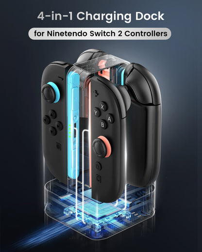 Joy-Con Charging Dock for Nintendo Switch 2 Gaming Controllers
