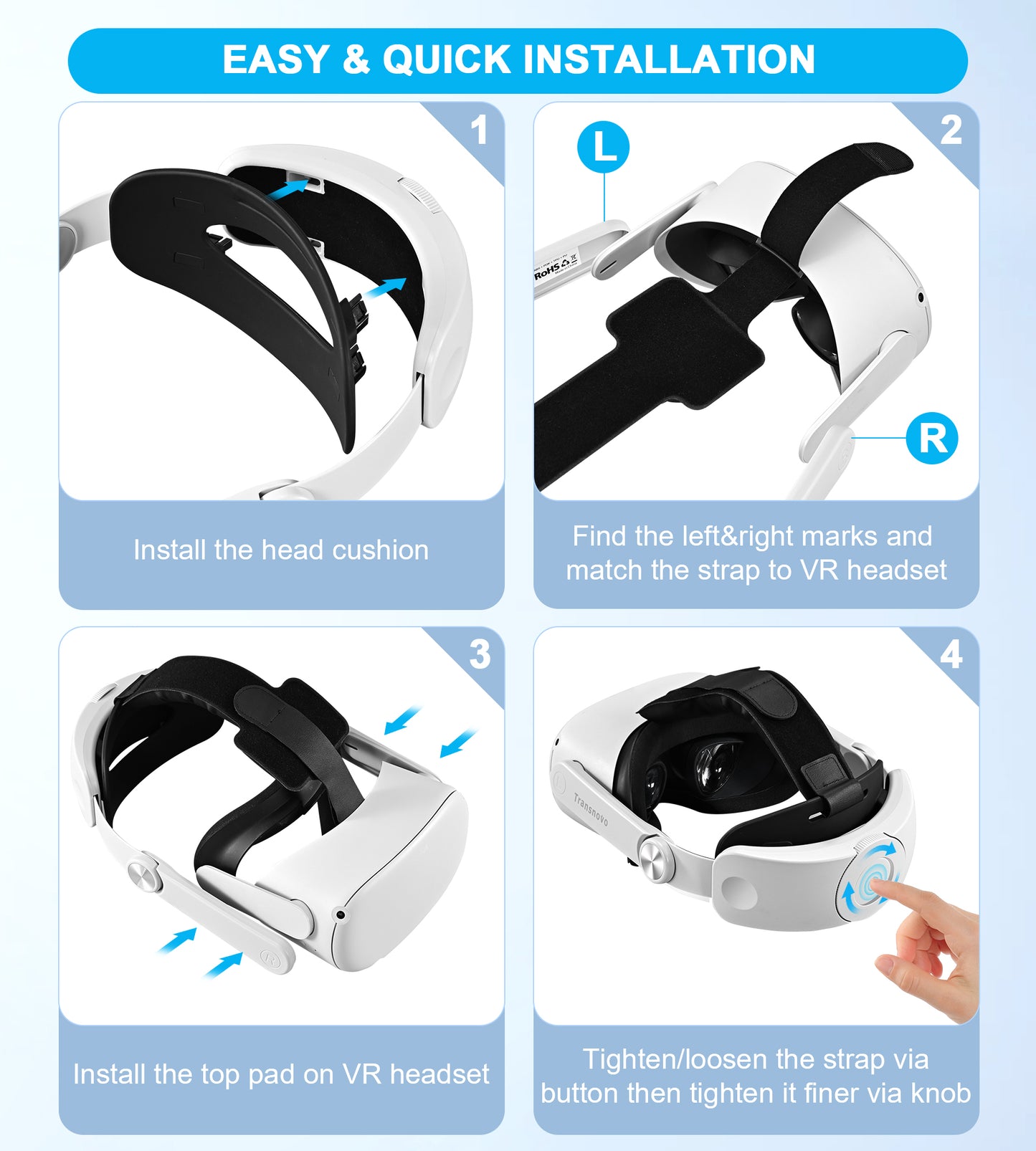 Elite Strap For Oculus Quest 2 , VR Accessory for Meta Quest 2