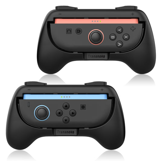 Joy-Con Grips for Nintendo Switch 2 Controllers Holder - 2 Pack Black