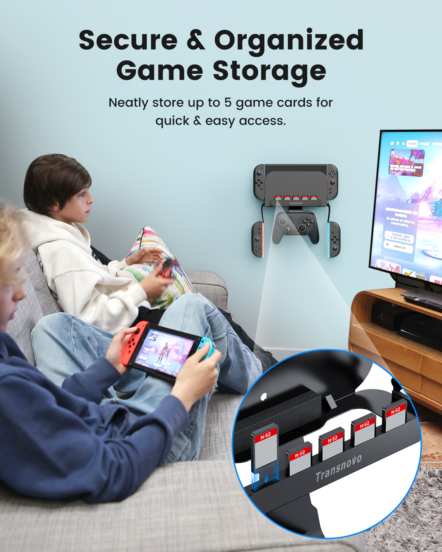 Wall Mount for Nintendo Switch 2, Switch OLED, Nintendo Station, Charging Dock, Joy-Con