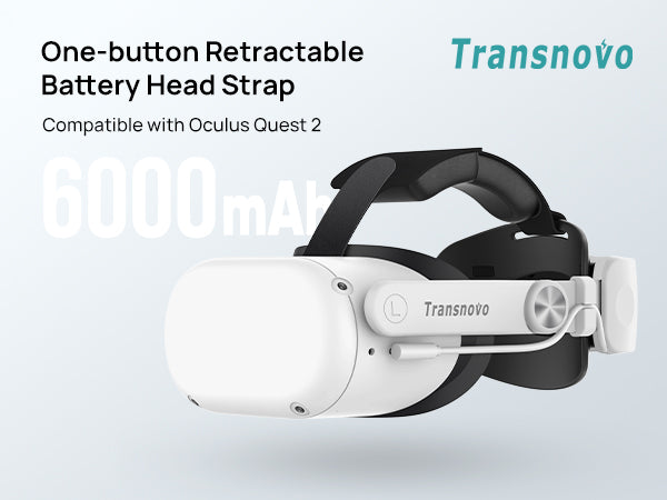 6000mah Battery Oculus Quest Hard Head Strap Elite Strap With 6000